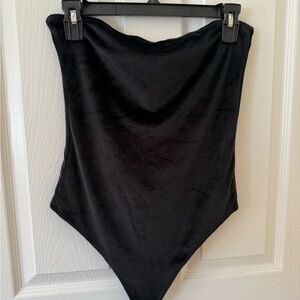 American Eagle Outfitters Black Strapless Bodysuit